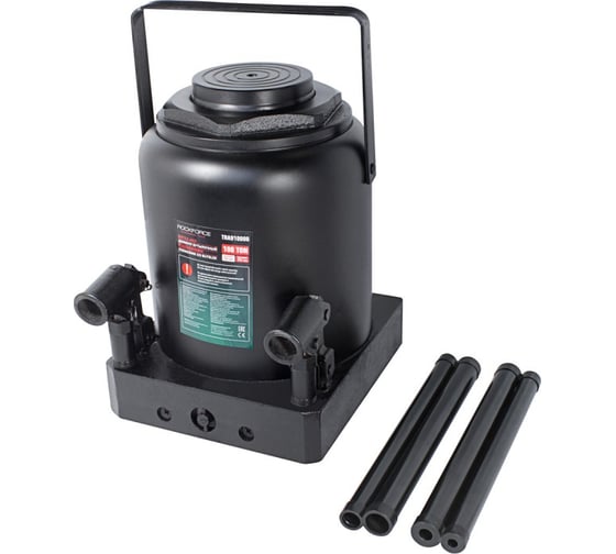 Изображение товара Домкрат гидравлический ROCKFORCE бутылочный 100т RF-TRA910006(15105)