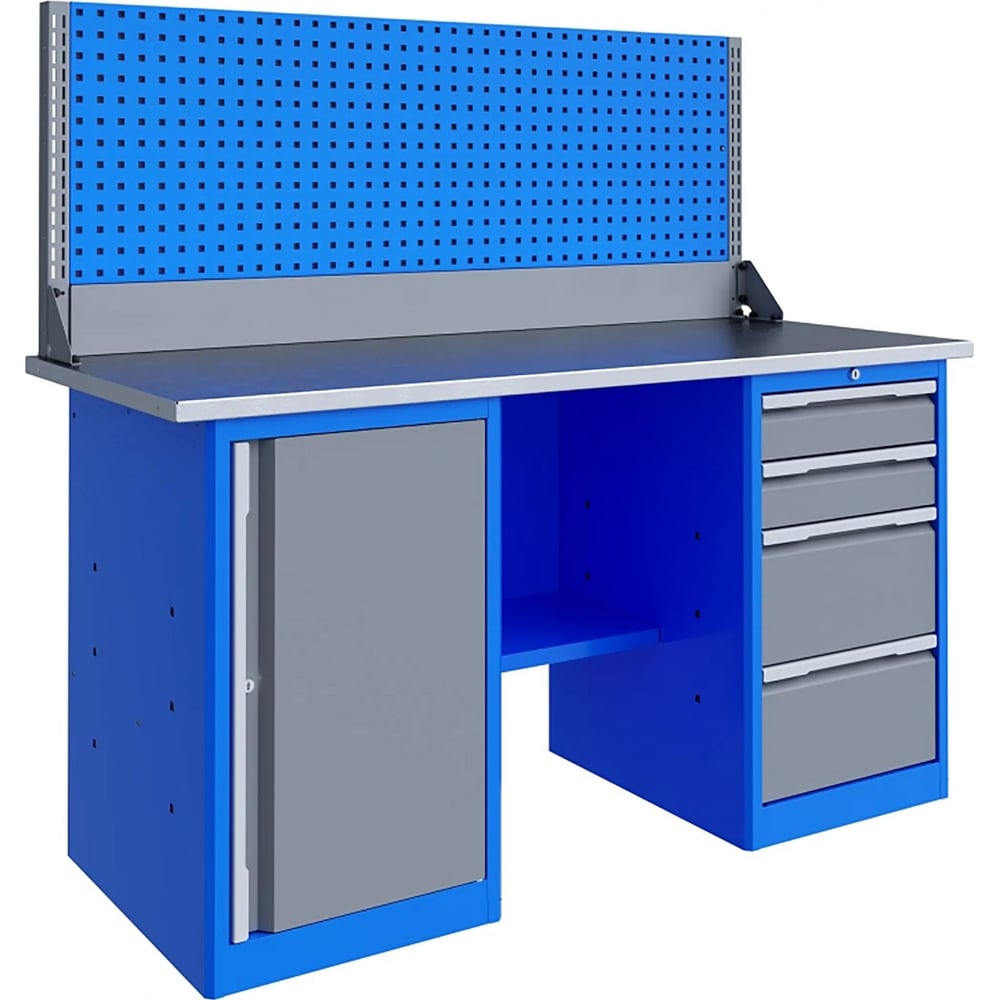 Изображение товара Верстак Верстакофф TNC 201. 47. 3-1 - двухтумбовый, 1996x696 мм