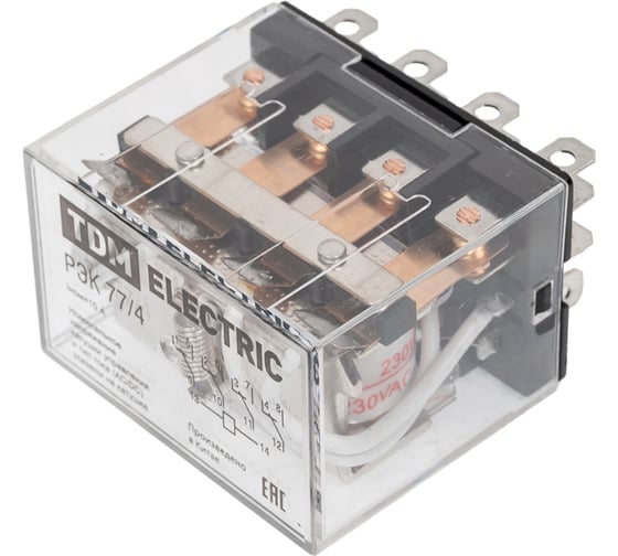 Изображение товара Реле TDM ELECTRIC РЭК77/4 10А 230В АC SQ0701-0002