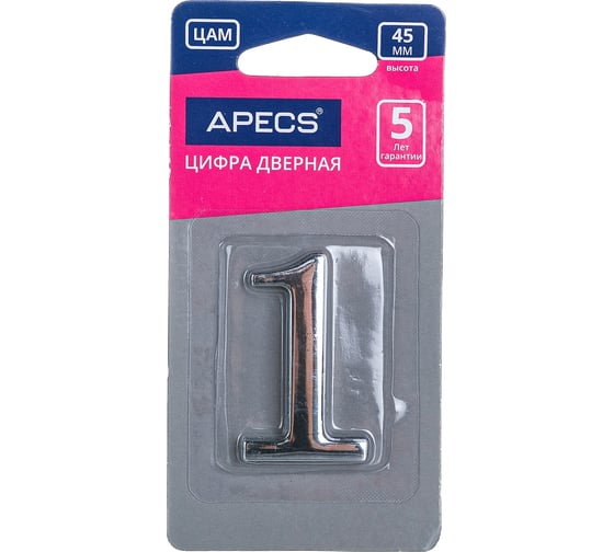 Изображение товара Дверная цифра APECS DN-01-1-Z-CR 19009