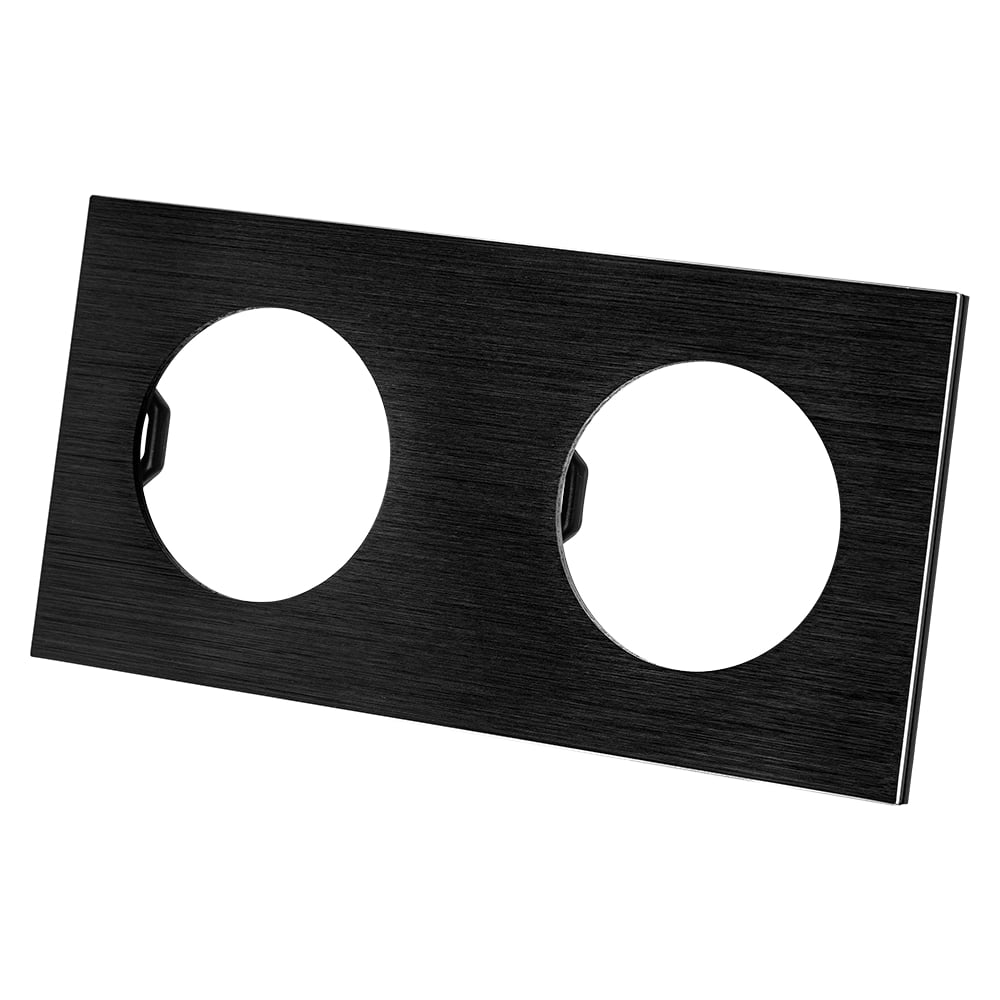 Изображение товара Двойная рамка TDM ELECTRIC агат алюминий IP20 для кабельных систем