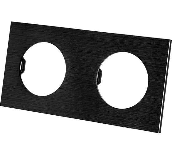 Изображение товара Двойная рамка TDM ELECTRIC агат, алюминий, шлифованный, "байкал" SQ1819-0261