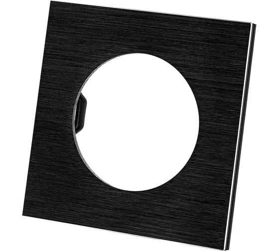 Изображение товара Одиночная рамка TDM ELECTRIC агат, алюминий, шлифованный, "байкал" SQ1819-0260