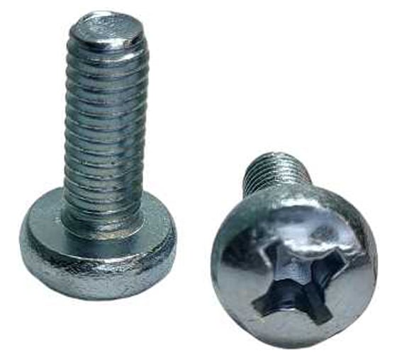 Изображение товара Винт с полуцилиндрической головкой R2R din 7985, 4.8, цинк, шлиц ph, pz, m6x16 (упаковка 100 шт) 9600-вц616