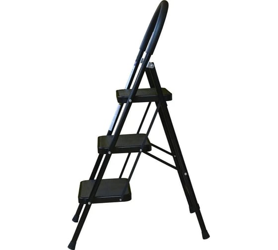 Изображение товара Стальная стремянка Алюмет с широкими ступенями 3 ступени. Серия MCH203