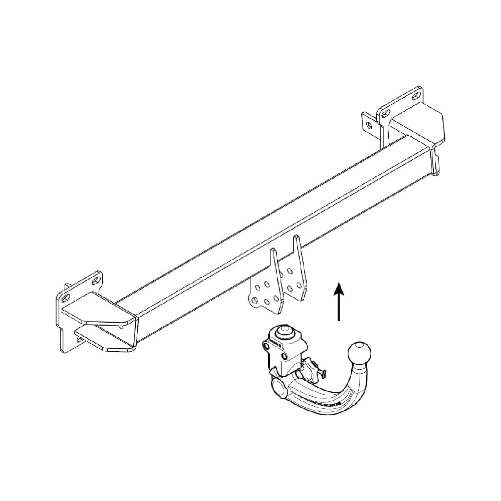 Изображение товара Фаркоп WESTFALIA на Mercedes-Benz GLB-Class X247 08/2019- тип шара AV 313689600001