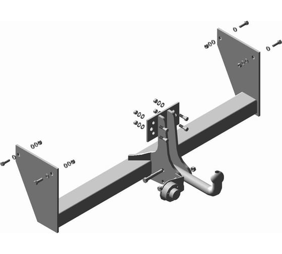 Изображение товара Фаркоп Трейлер для УАЗ 2363 Пикап, УАЗ 23602 Карго фургон грузовой 2007-2013 тип шара A 2363.C