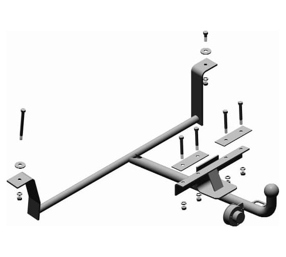 Изображение товара Фаркоп Трейлер для ГАЗ 3110 Волга пластиковый бампер, 31105 тип шара H 3110.H