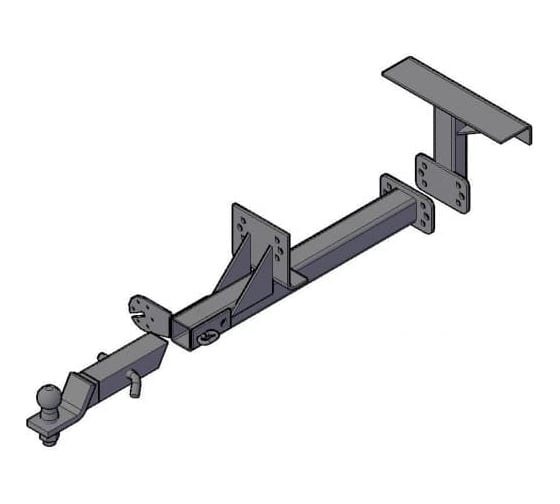 Изображение товара Фаркоп Трейлер для УАЗ 3160 1997-2002, УАЗ 3163 2005-09/2014, УАЗ 31631 2008-09/2014, УАЗ 3164 2010-, тип шара E 3163.B