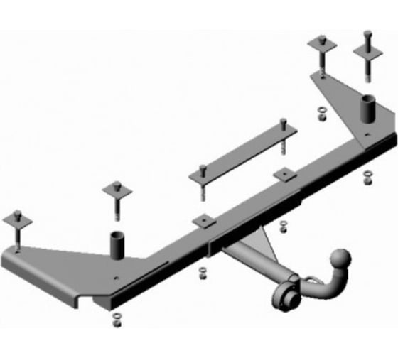 Изображение товара Фаркоп Трейлер для Daewoo Nexia седан дорестайл 1995-2008, Daewoo Espero седан 1995-1997, тип шара H 7410