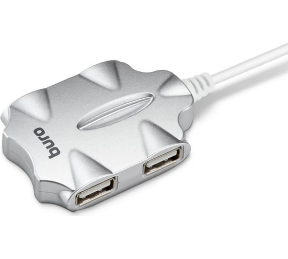 Изображение товара Разветвитель BURO USB 2.0 BU-HUB4-0.5-U2.0-Candy 4порт. серебристый 1001418