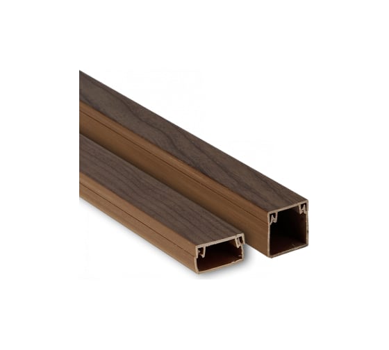 Изображение товара Кабель-канал EKF 25x25 темное дерево 16 шт по 2 м kk-25-25d