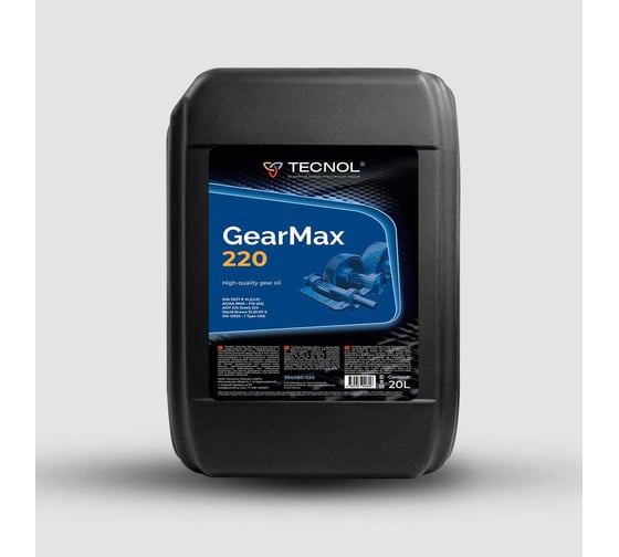 Изображение товара Масло редукторное GearMax 220 20 л DIN 51517-3 (clp) TECNOL 394080-020