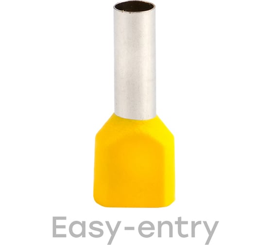 Изображение товара Штыревой втулочный изолированный наконечник EKF НШвИ(2) 6.0-14 50 шт PROxima nhvi2-6.0-14