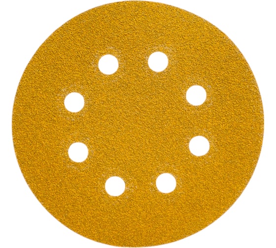 Изображение товара Круг абразивный GOLD LINE 125 мм, Р80, 8 отверстий, 100 шт Holex HAS-97098