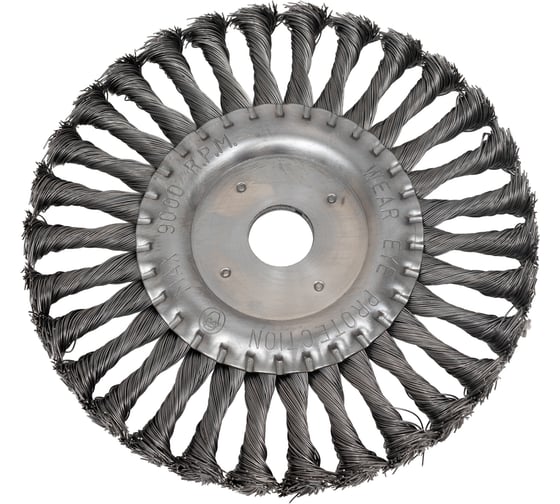 Изображение товара Щетка-крацовка дисковая стальная проволока 175 мм для ушм GROSSMEISTER 021028004