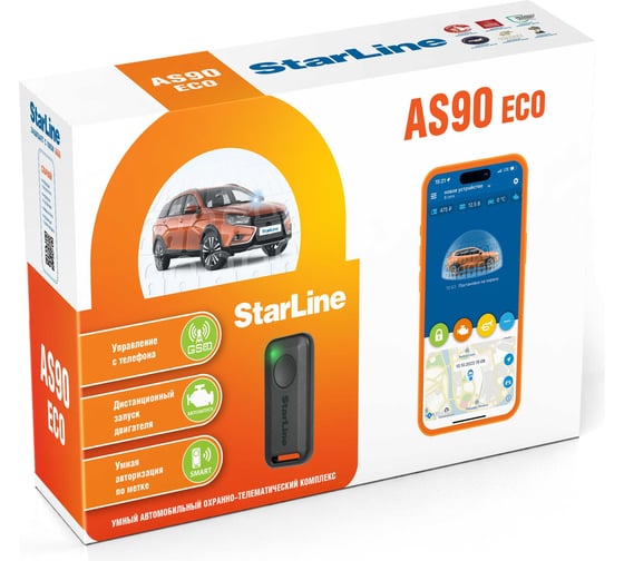 Изображение товара Охранно-телематический комплекс StarLine AS90 eco 4004613