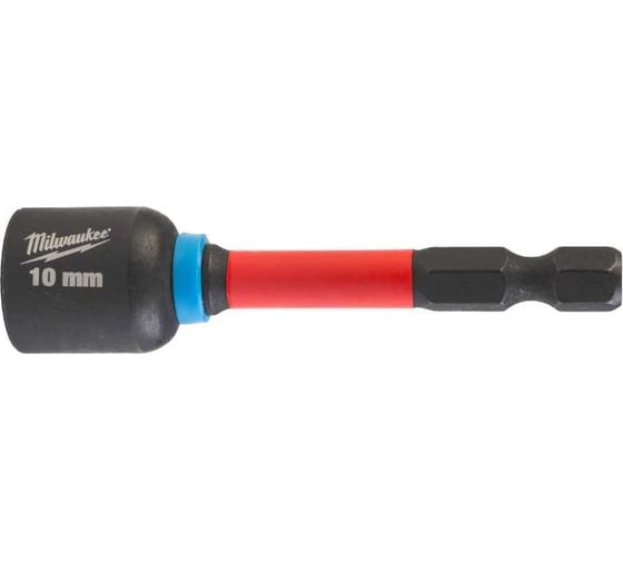 Изображение товара Насадка магнитная торцевая SHOCKWAVE c хвостовиком 1/4" Hex, 10x65 мм Milwaukee 4932492441