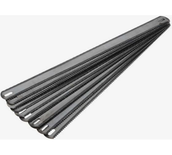 Изображение товара Полотна широкие двухсторонние для ножовок по металлу каленый зуб, 24/8 TPI, 300 мм, 12 шт ЛОМ 5224312