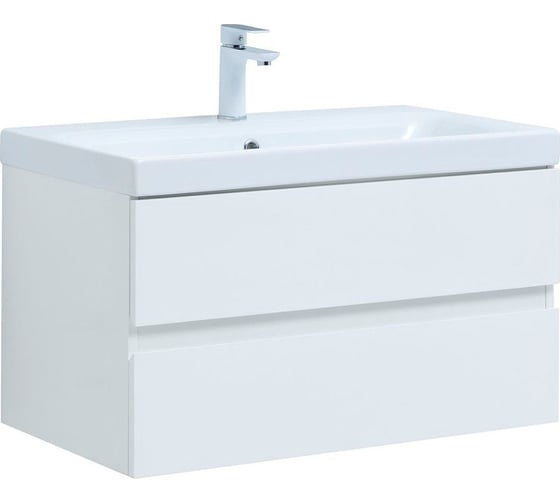 Изображение товара Тумба Aquanet Беркли 80 белый глянец 00302351