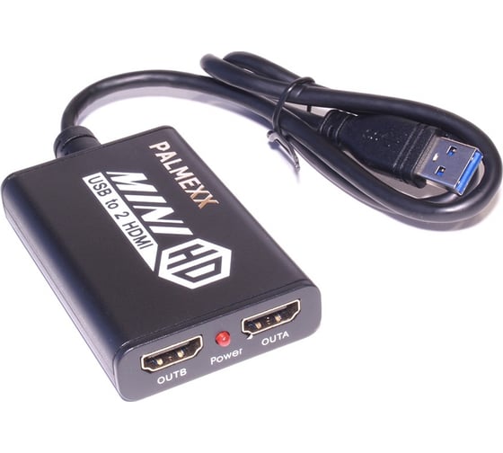Изображение товара Конвертер PALMEXX AY96 USB3.0 to Dual HDMI Display Adapter 1080p@60Hz PX/AY96