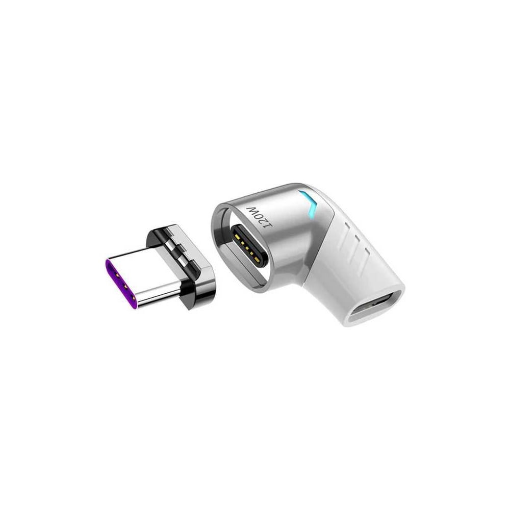 Изображение товара Магнитный адаптер PALMEXX USB-C, 120W, угловой (белый) PX/ADP-USBC-MGNT-WHT Изображение товара Магнитный адаптер PALMEXX USB-C, 120W, угловой (белый) PX/ADP-USBC-MGNT-WHT