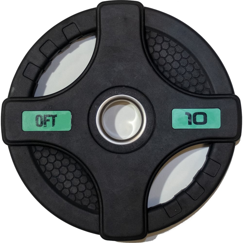 Изображение товара Олимпийский обрезиненный диск Original FitTools 10 кг с двумя хватами