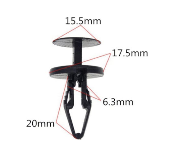 Изображение товара Клипса крепежная для а/м Ford, GM обшивки двери 11589289, w713610s300 10 шт в 1 уп Nord-Yada 909467