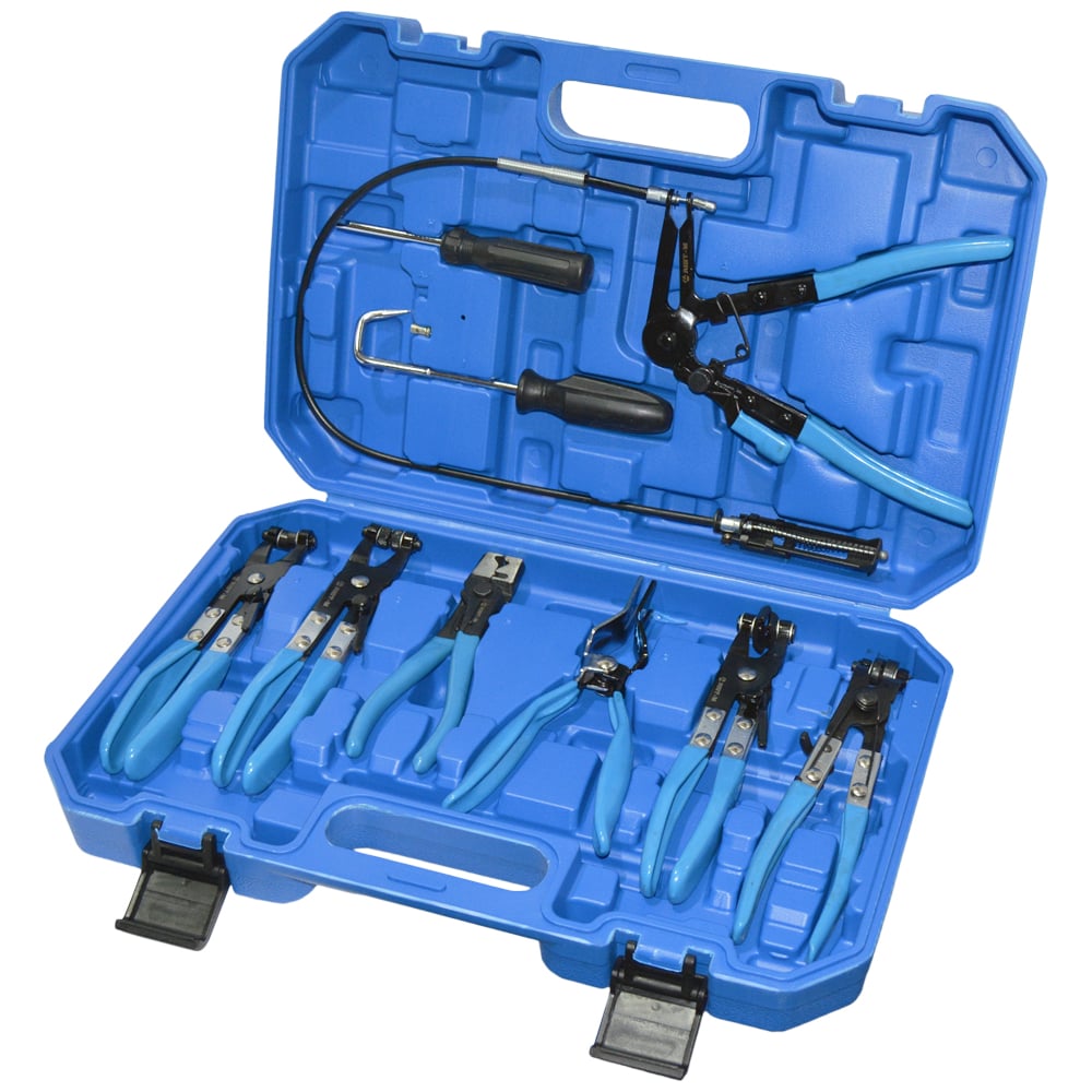 Изображение товара Набор щипцов для снятия хомутов и шлангов AIST 9 предметов универсальный