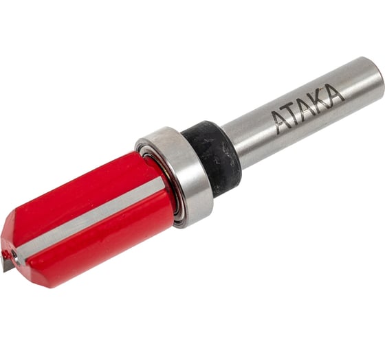 Изображение товара Фреза пазовая прямая с подшипником (15.8х26 мм; хвостовик 8 мм) Атака 8141540