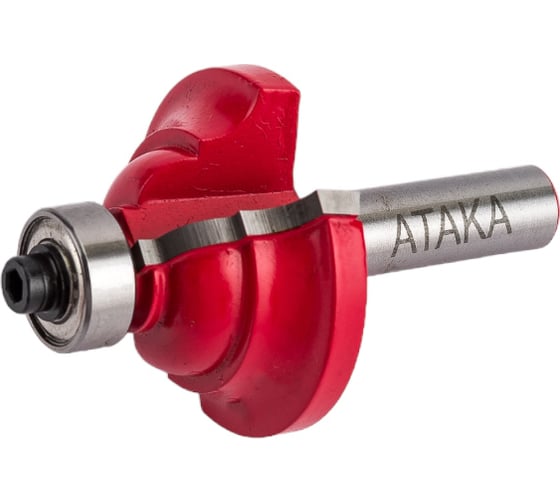 Изображение товара Фреза кромочная калевочная (42.8х19 мм; хвостовик 8 мм; R1-6,35/R2-6,35) Атака 8141050