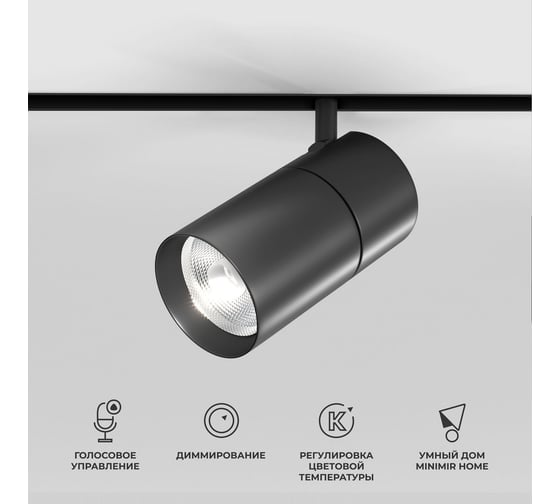 Изображение товара Умный трековый светильник Elektrostandard 20w, 2700-6500k, dim r03, черный 85197/01 slim magnetic a066589