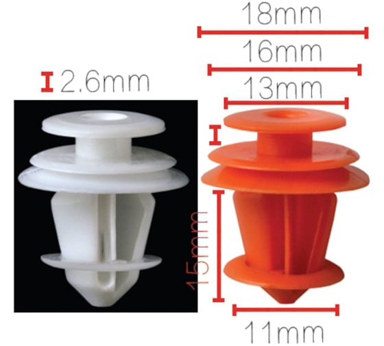 Изображение товара Клипса крепежная для а/м Hyundai, KIA, Chery обшивки двери, багажника 823152p000 10 шт в 1 уп Nord-Yada 909479