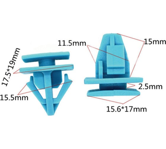 Изображение товара Клипса крепежная для а/м Hyundai, KIA молдигна, порога 877583l000 10 шт в 1 уп Nord-Yada 909460