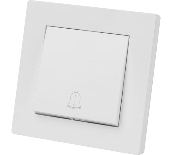 Изображение товара Кнопка звонка TDM ELECTRIC 6а, белая, "сенеж" SQ1816-0020