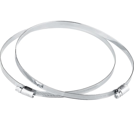 Изображение товара Обжимной хомут MasterProf 9 мм, оцинкованный, 140-160 мм, 2 шт. ИС.140972.2