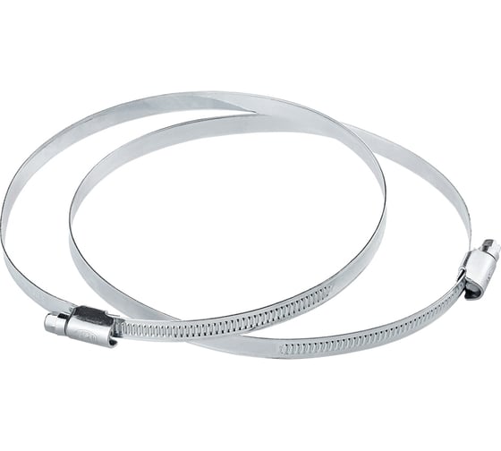 Изображение товара Обжимной хомут MasterProf 9 мм, оцинкованный, 130-150 мм, 2 шт. ИС.140971.2