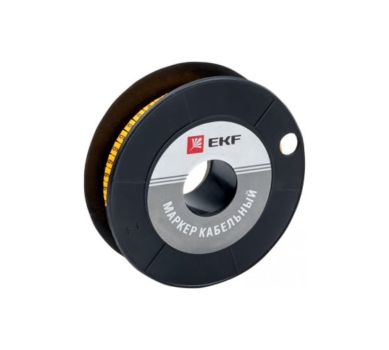 Изображение товара Кабельный маркер EKF 6.0кв.мм, 6, 500ед, ЕС-3 plc-KM-6-6