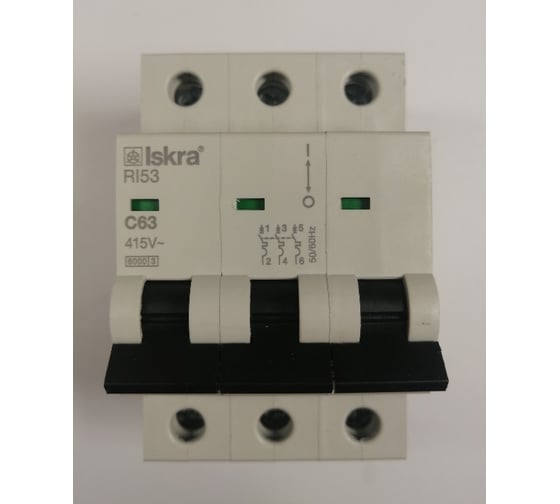 Изображение товара Автомат модульный iskra RI53-C63 УТ-00023868