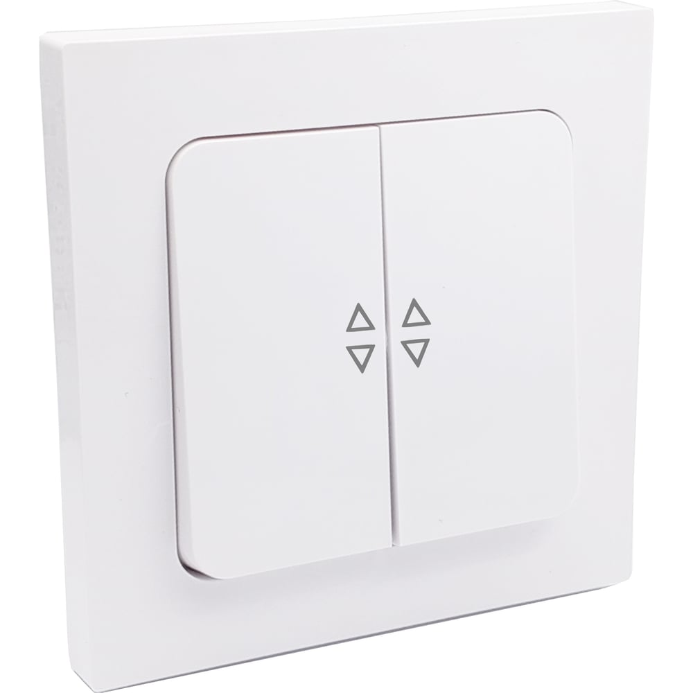 Изображение товара 2-клавишный проходной выключатель Bylectrica АСТРУМ белый 10А для скрытой установки