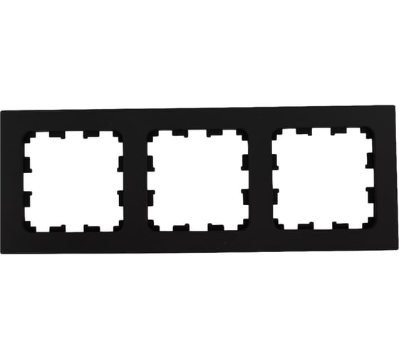 Изображение товара 3-местная рамка Bylectrica серия АСТРУМ, карбон ЮЛИГ.735212.573 карбон