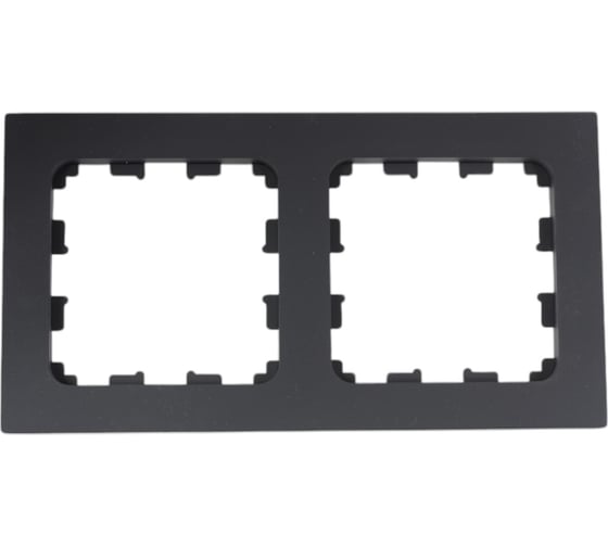 Изображение товара 2-местная рамка Bylectrica серия АСТРУМ, карбон ЮЛИГ.735212.572 карбон