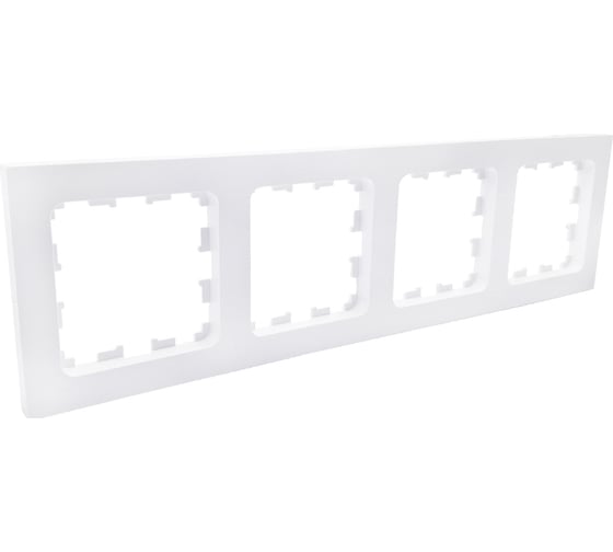 Изображение товара 4-местная рамка Bylectrica серия АСТРУМ, белый ЮЛИГ.735212.574