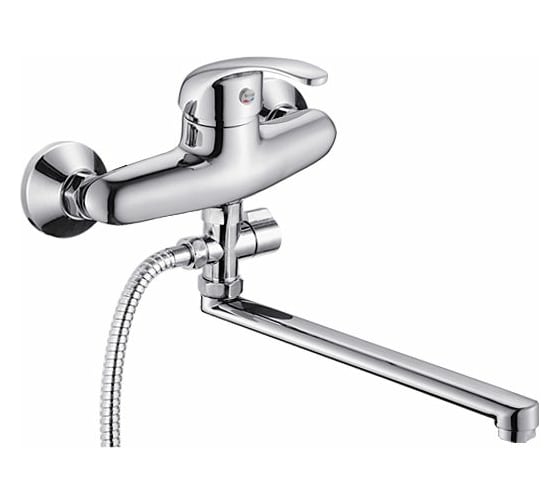 Изображение товара Универсальный смеситель Potato с плоским прямым изливом и переключателем для душа P21210