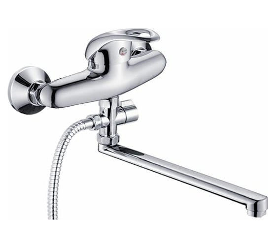 Изображение товара Универсальный смеситель Potato с плоским прямым изливом и переключателем для душа P21211