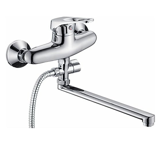 Изображение товара Универсальный смеситель Potato с плоским прямым изливом и переключателем для душа P21213