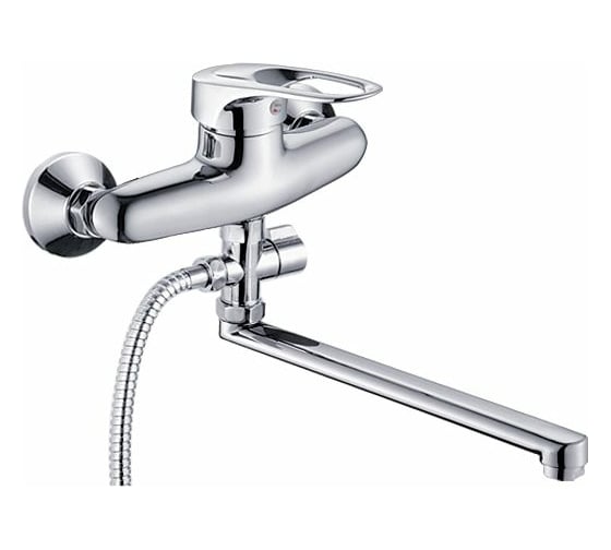 Изображение товара Универсальный смеситель Potato с плоским прямым изливом и переключателем для душа P21215