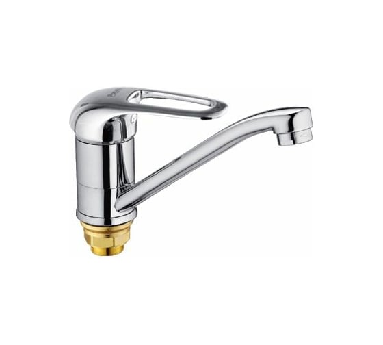 Изображение товара Смеситель для кухни с коротким изливом Potato с гайкой P4528-2