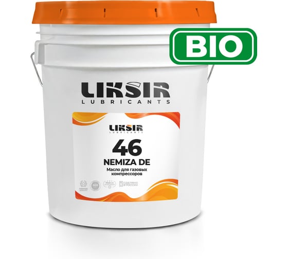 Изображение товара Компрессорное масло на основе синтетических диэфиров Nemiza DE 46, 20 л LIKSIR 201601