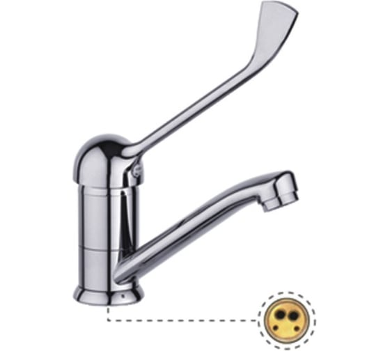 Изображение товара Смеситель для Potato кухни с коротким изливом P4537